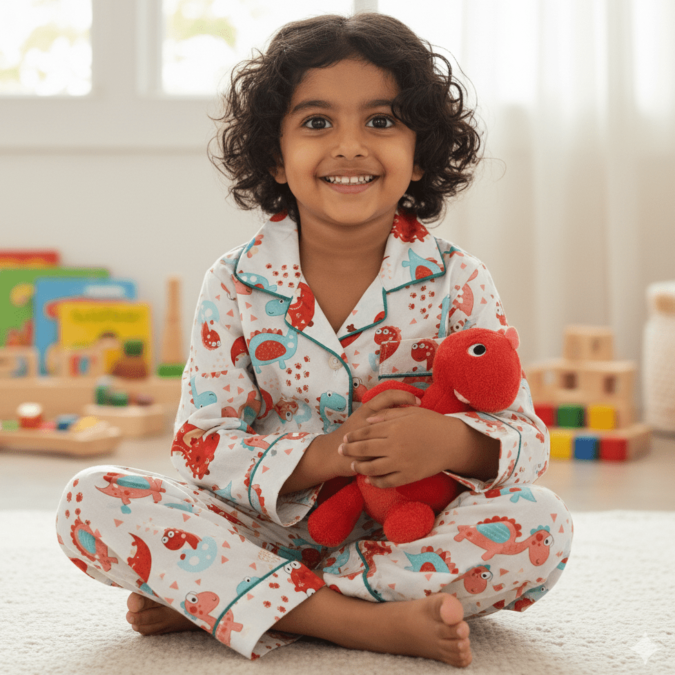 Playful Dinos Pyjamas - Little Kooma