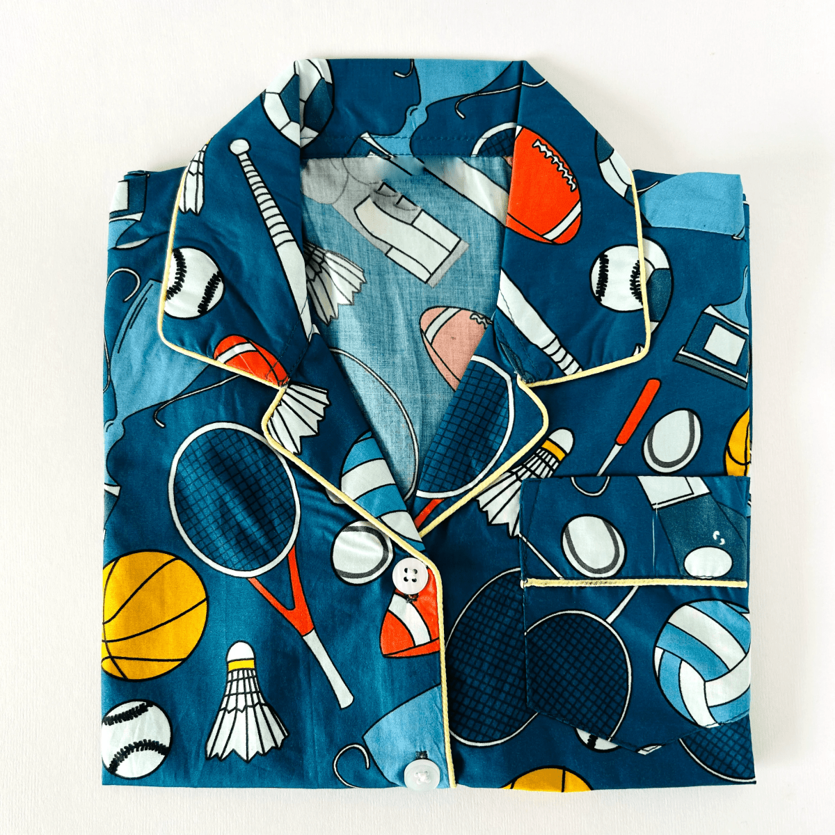 Playful Football Kids Pyjamas - Little Kooma