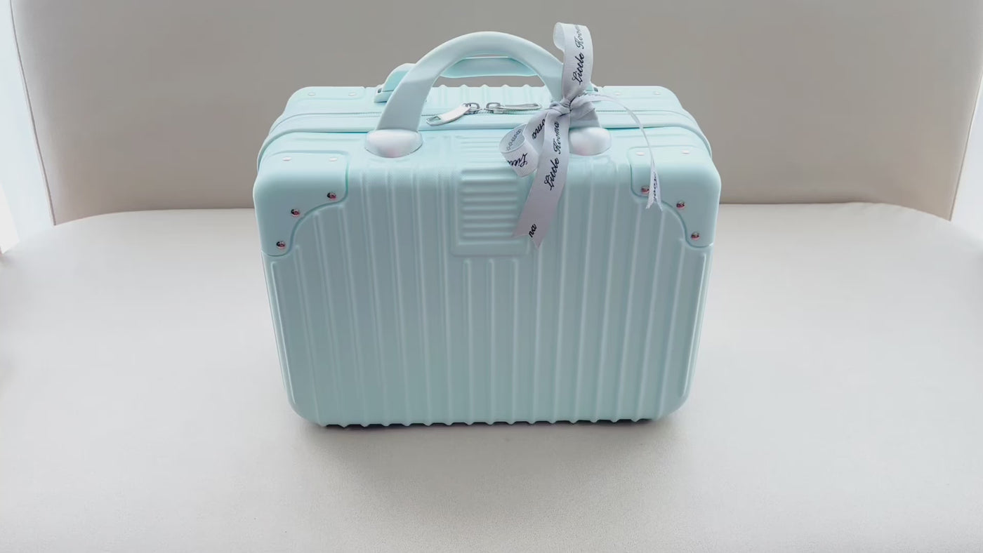 New Born Baby Boy LED Light Swaddle Washcloth Layette Plush Blanket Romper Elephant Suitcase Mummy Makeup Box Gift Hamper