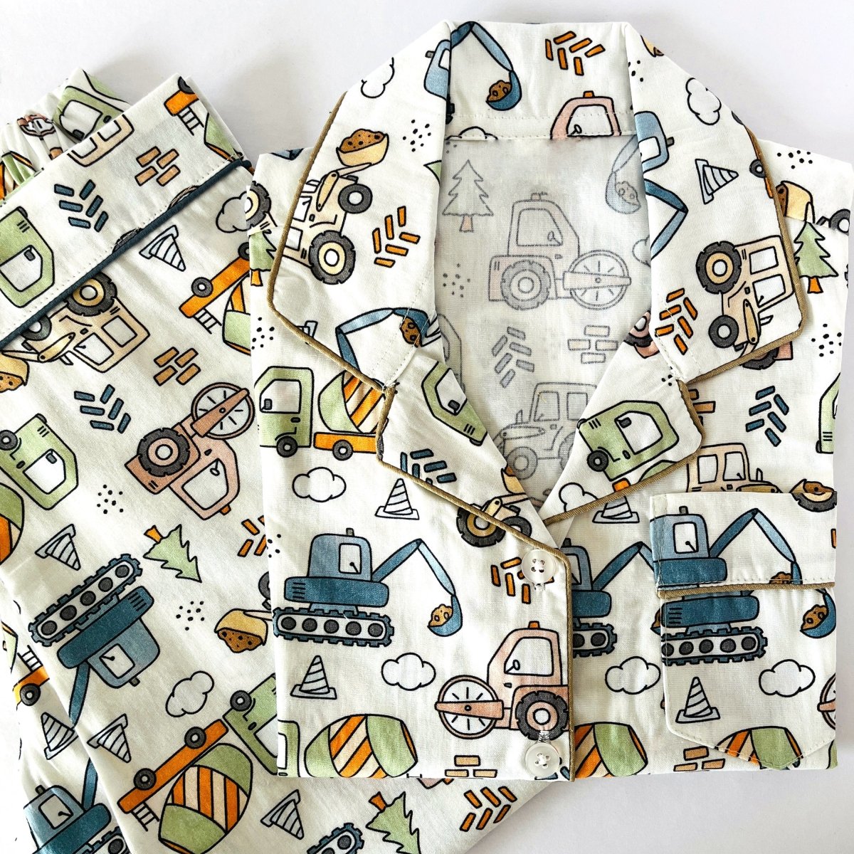 Quirky Construction Pyjamas - Little Kooma
