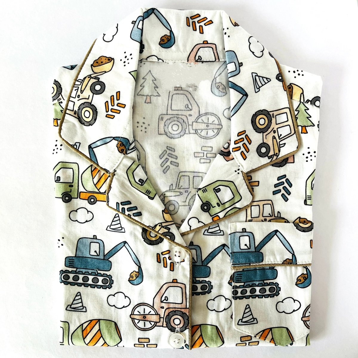 Quirky Construction Pyjamas - Little Kooma