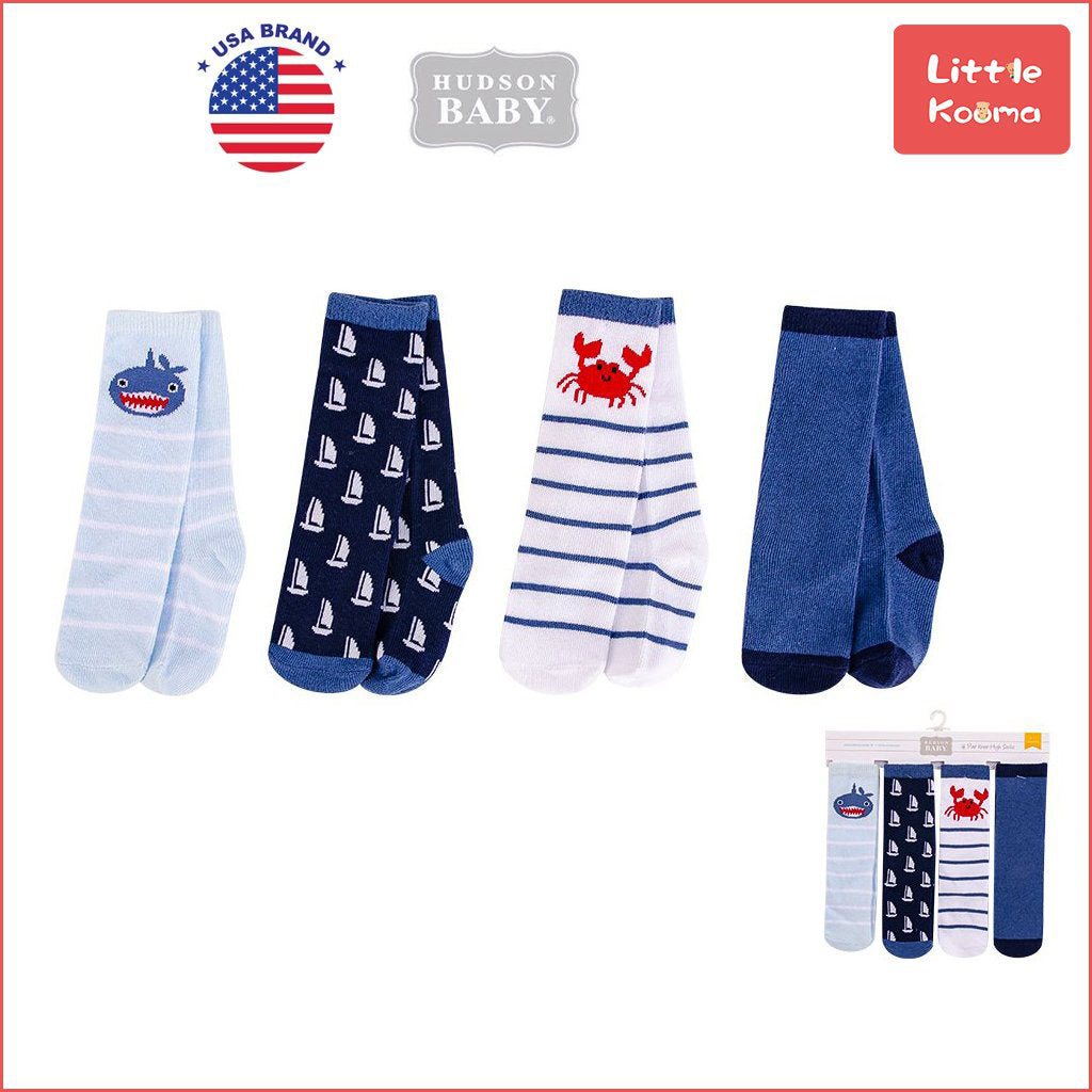 Hudson Baby Knee High Socks 4 Pairs Pack 00381CH - Little Kooma