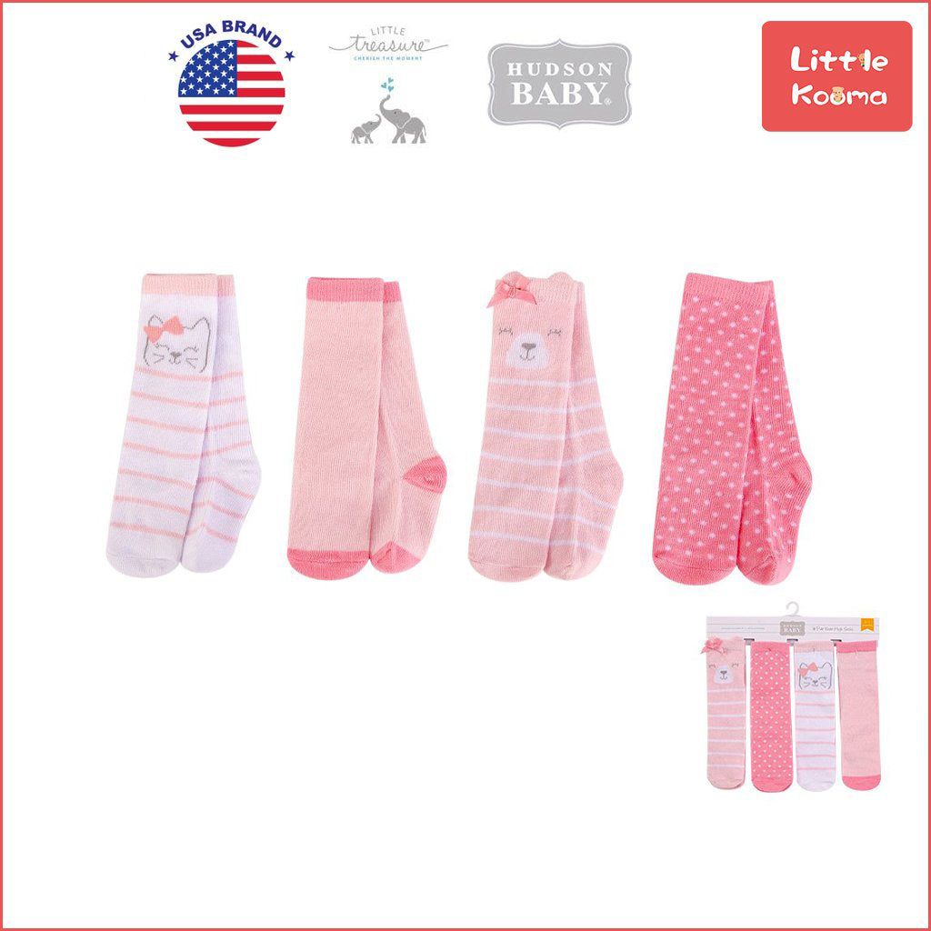 Hudson Baby Knee High Socks 4 Pairs Pack 00387 - 1221 - Little Kooma