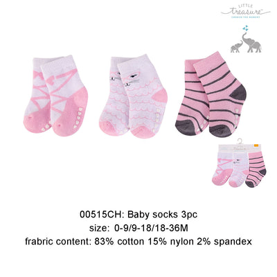 Luvable Friends Socks 3 Pairs Pack Anti-slip - Little Kooma