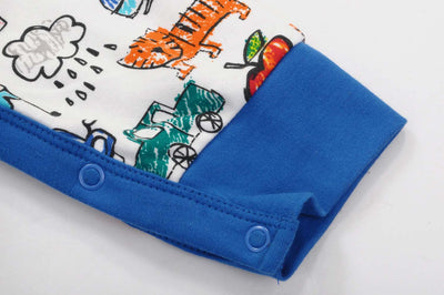 Baby Sleepsuit Aeroplane Bicycle Car Jumpsuit All In One - Little Kooma