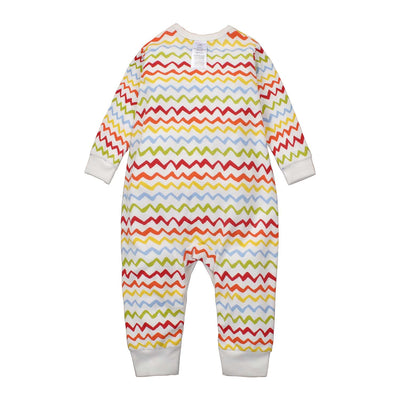 Baby Sleepsuit Colorful Waves Jumpsuit All In One - Little Kooma
