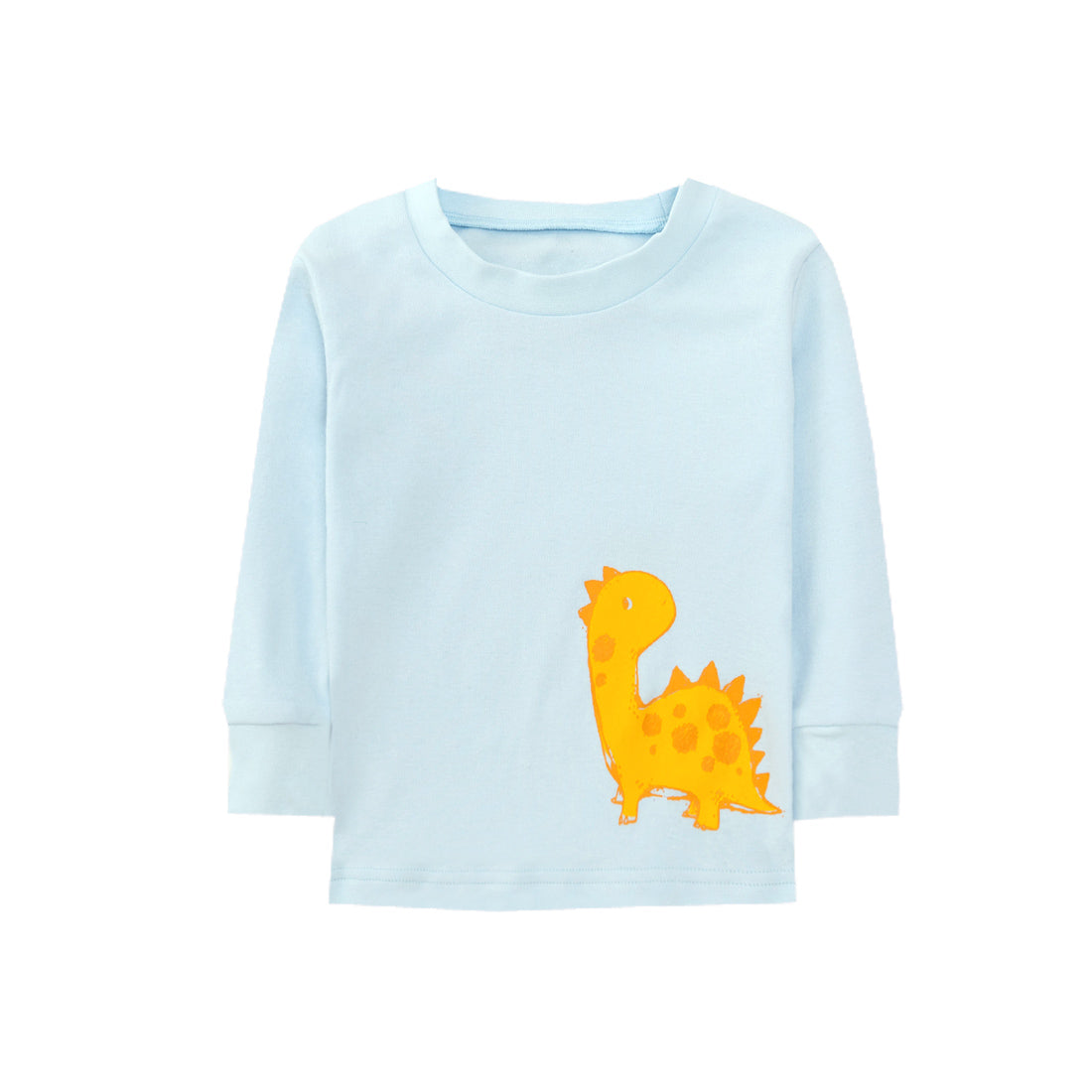 Baby Kids Pajamas Dinosaur Blue Top n Dinosaur Pants Set - Little Kooma