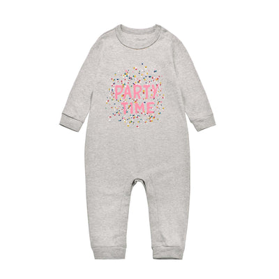 Baby Party Time Grey Jumpsuit All In One - Little Kooma