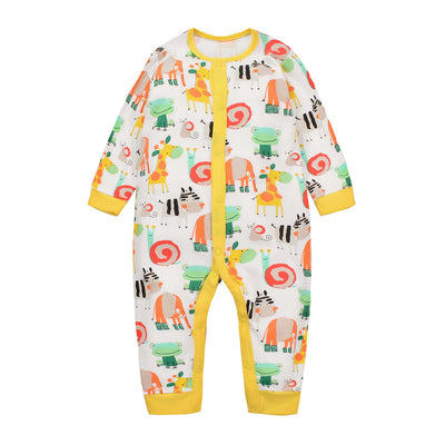 Baby Sleepsuit Snail Frog Elephant Giraffe Jumpsuit All In One - Little Kooma