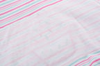 Baby Girl Romper Pink Blue Stripes w Embroidered Ice Cream - Little Kooma
