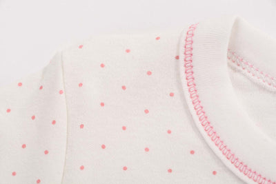 Baby Pink Dots Big Smile For Mummy Cat Jumpsuit All In One - Little Kooma