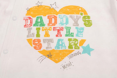 Baby Daddy's Little Star Colorful Sleeves Jumpsuit All In One - Little Kooma