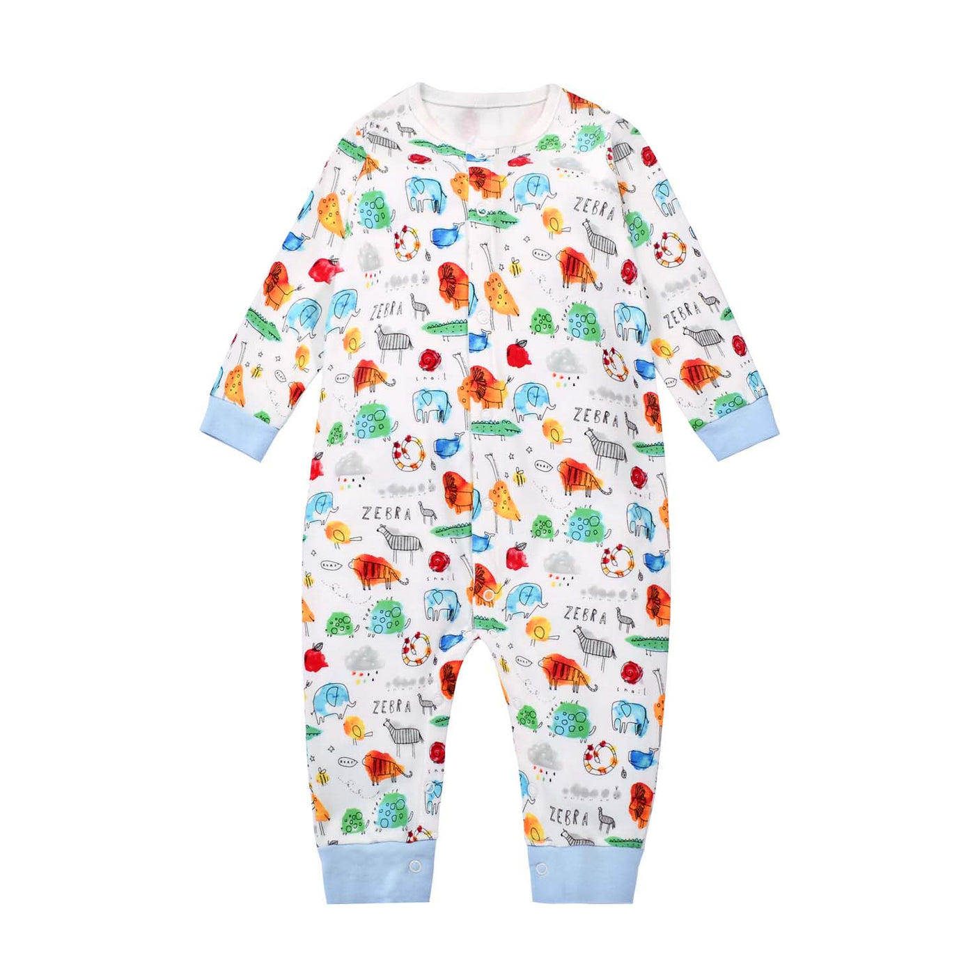 Baby Sleepsuit Zebra Snake Elephant Jumpsuit All In One - Little Kooma