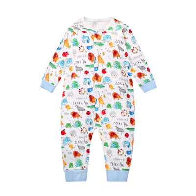 Baby Sleepsuit Zebra Snake Elephant Jumpsuit All In One - Little Kooma