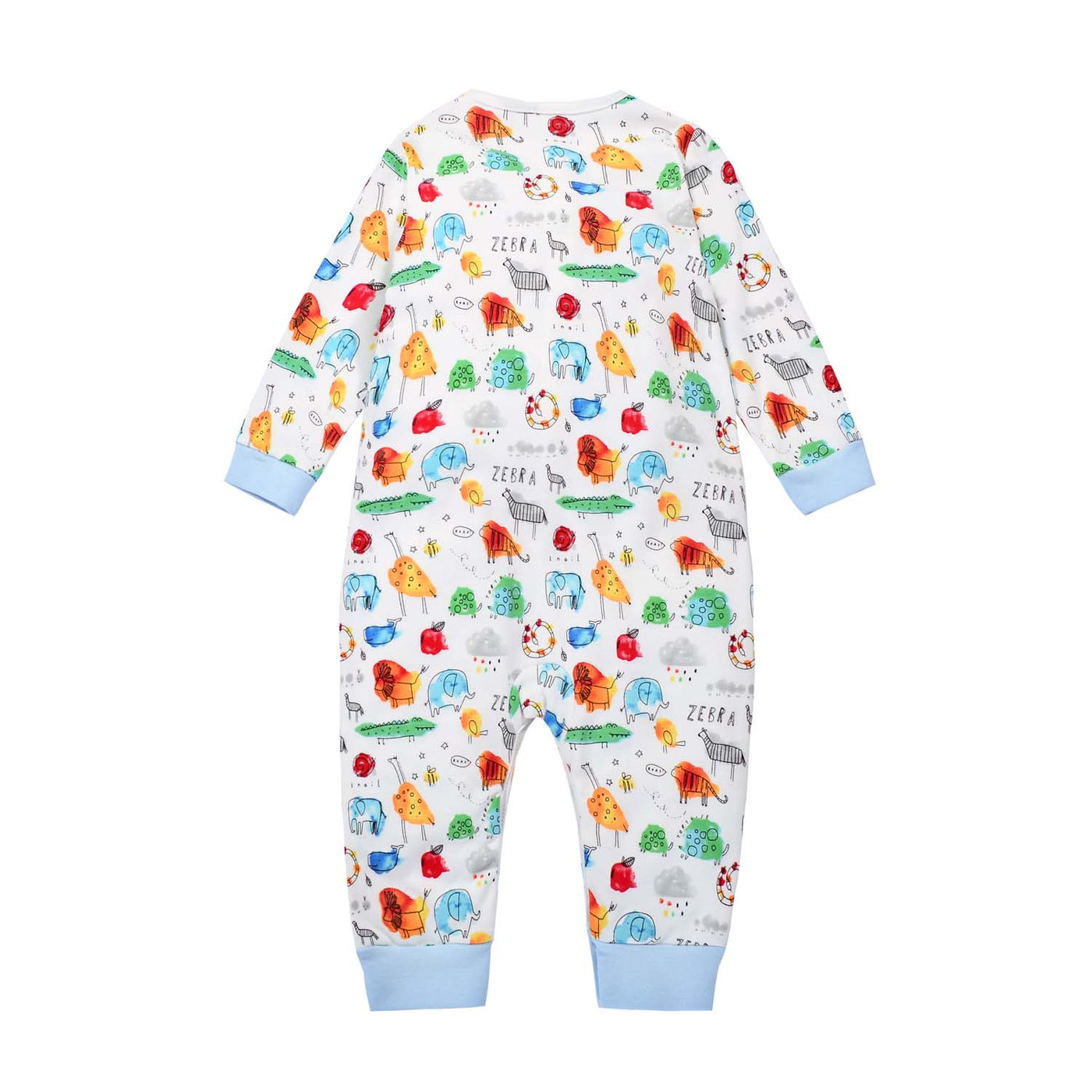 Baby Sleepsuit Zebra Snake Elephant Jumpsuit All In One - Little Kooma