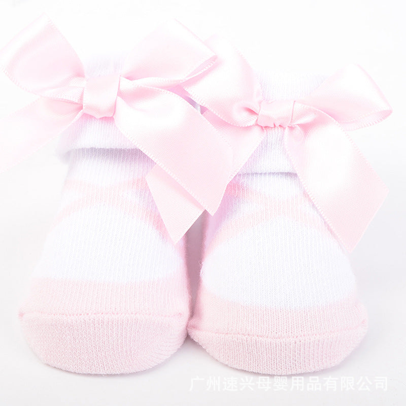 Baby Girl Newborn Baby 3 Pairs Socks Set 58258 - 0528 - Little Kooma