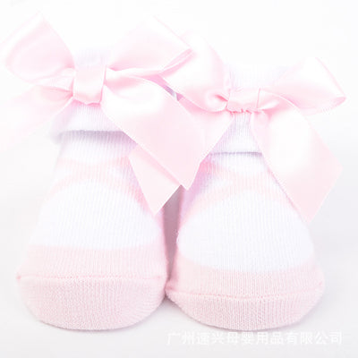 Baby Girl Newborn Baby 3 Pairs Socks Set 58258 - 0528 - Little Kooma