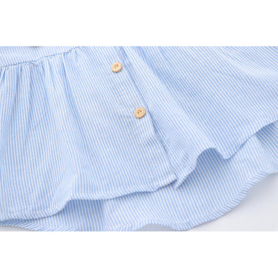 Girl's Long Sleeve Collar Shirt w Lion - Little Kooma