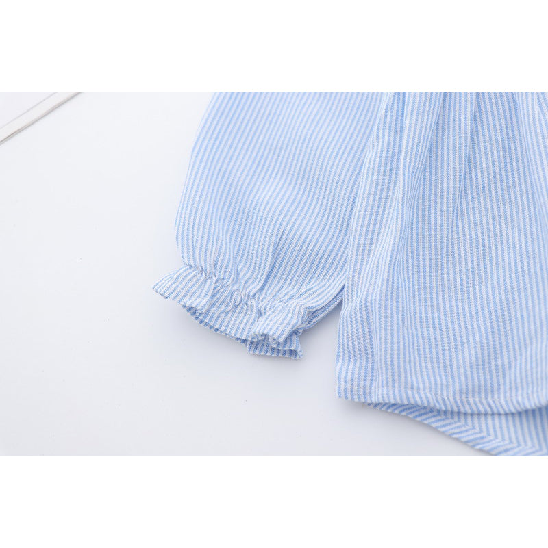 Girl's Long Sleeve Collar Shirt w Lion - Little Kooma