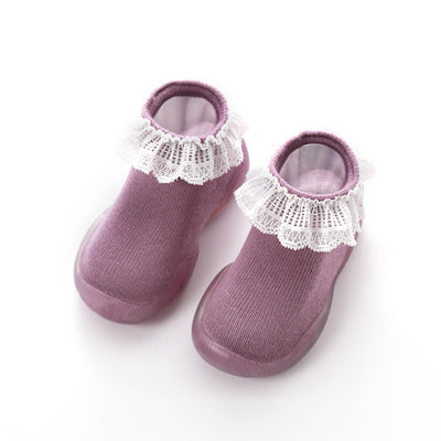 Baby Girl First Walking Shoes with Socks Toddler Booties - Little Kooma