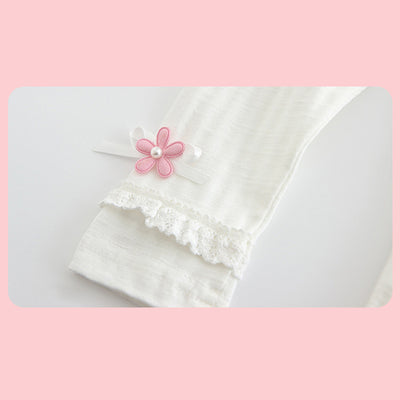 Baby Girl's Leggings w Little Flower Decoration - 0524 - Little Kooma