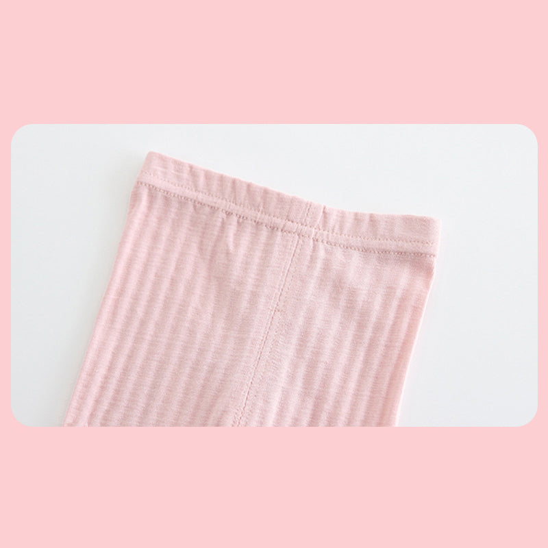 Baby Girl's Leggings w Little Flower Decoration - 0524 - Little Kooma
