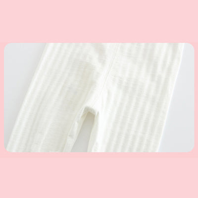 Baby Girl's Leggings w Little Flower Decoration - 0524 - Little Kooma