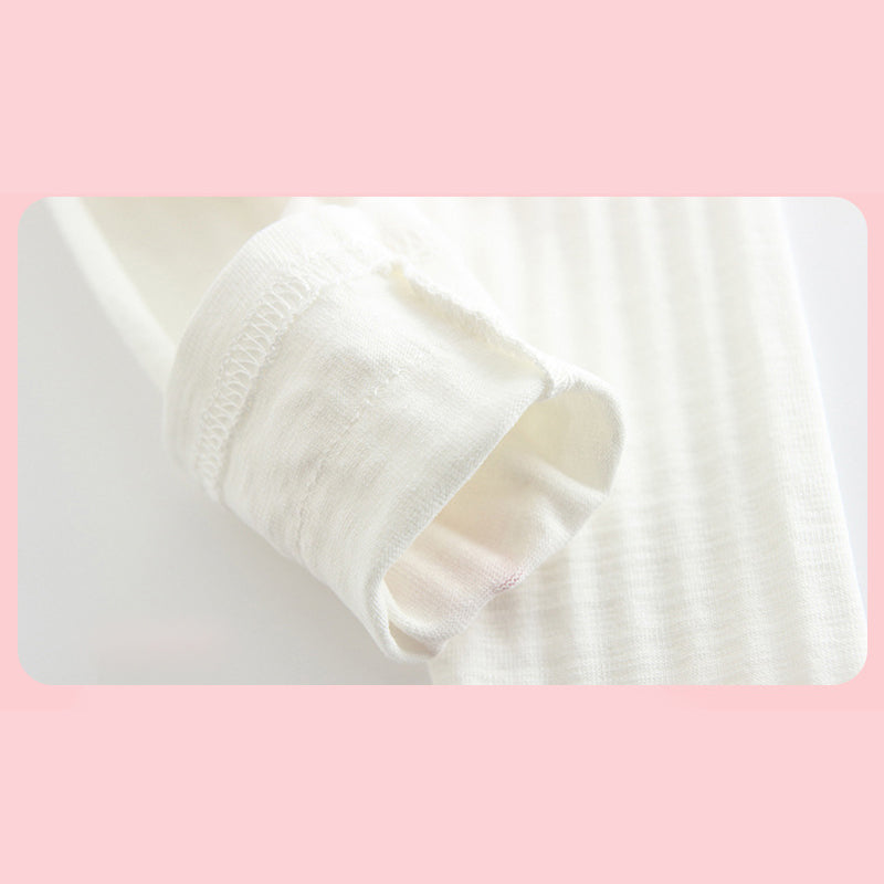 Baby Girl's Leggings w Little Flower Decoration - 0524 - Little Kooma