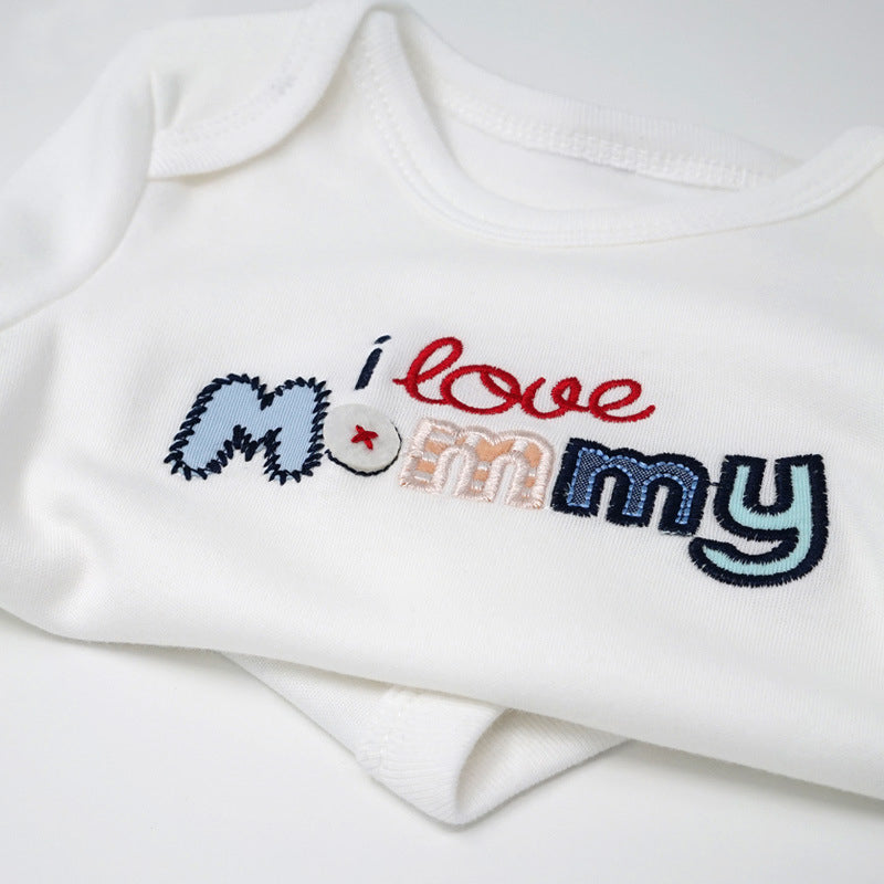 Baby Bodysuit Gift Set I Love Daddy Mummy 2 Pack 0-6 months - 0527 - Little Kooma