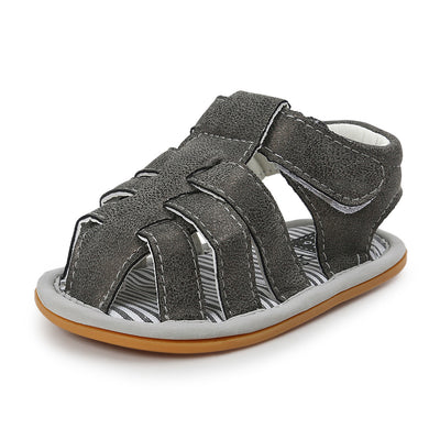 Baby Boy Anti-slip PU Leather Sandals - 0912 - Little Kooma