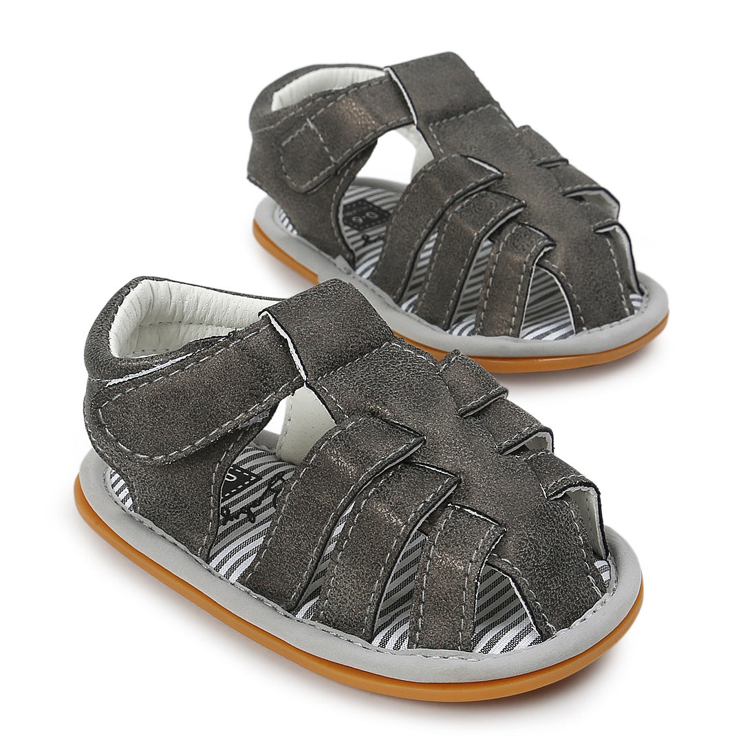 Baby Boy Anti-slip PU Leather Sandals - 0912 - Little Kooma