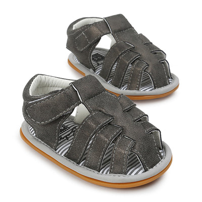 Baby Boy Anti-slip PU Leather Sandals - 0912 - Little Kooma
