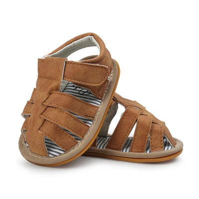 Baby Boy Anti-slip PU Leather Sandals - 0912 - Little Kooma
