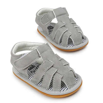 Baby Boy Anti-slip PU Leather Sandals - 0912 - Little Kooma