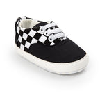 Baby Boy Denim Checker Block Canvas Shoes Sneaker - Little Kooma