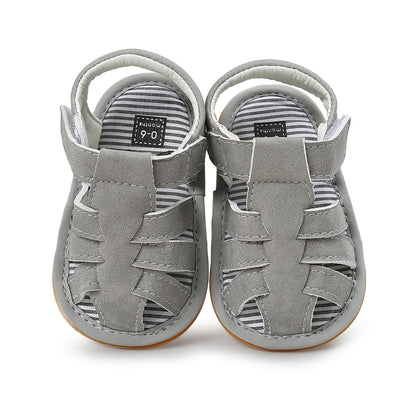Baby Boy Anti-slip PU Leather Sandals - 0912 - Little Kooma