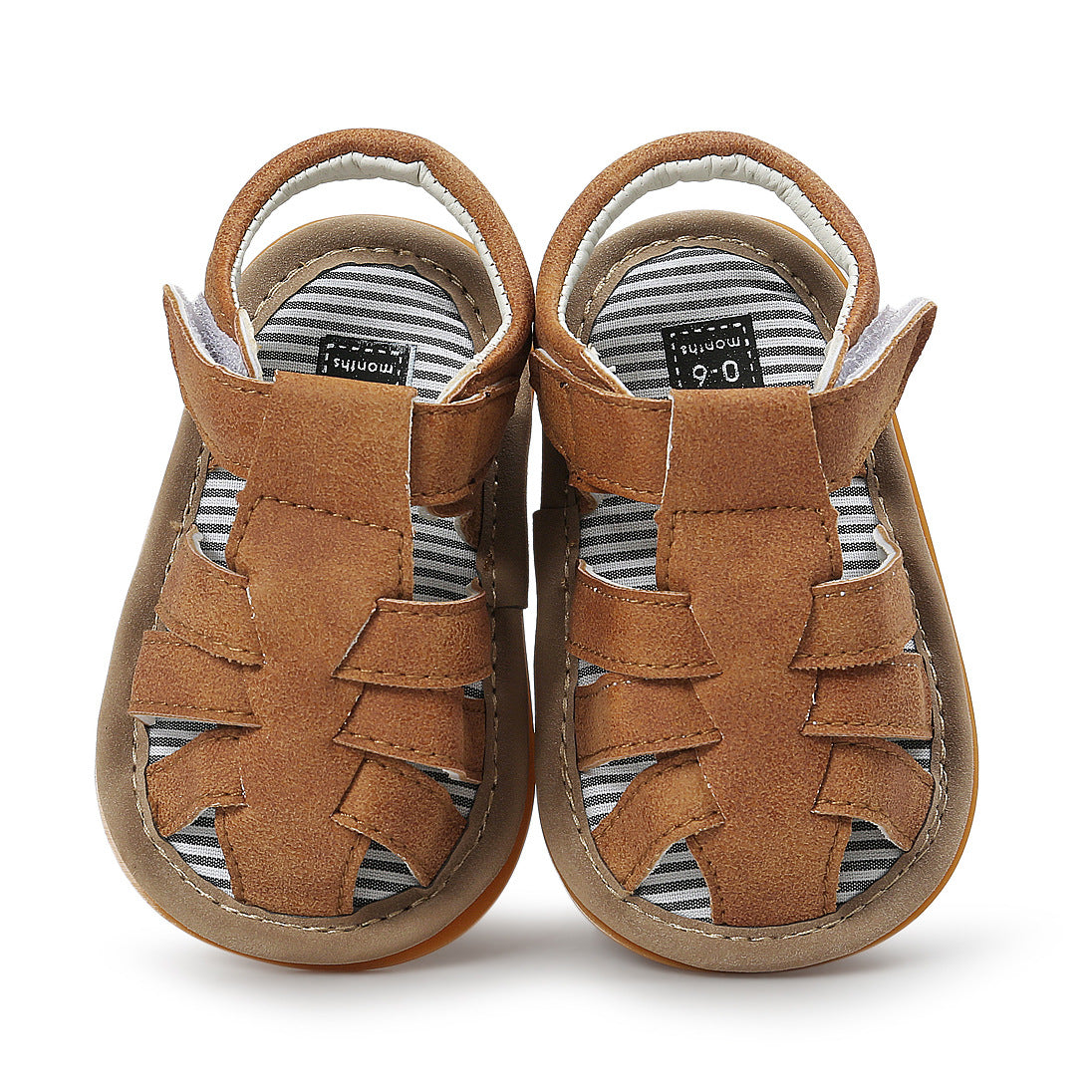 Baby Boy Anti-slip PU Leather Sandals - 0912 - Little Kooma