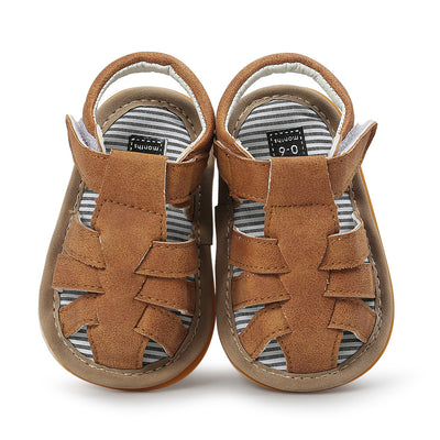 Baby Boy Anti-slip PU Leather Sandals - 0912 - Little Kooma