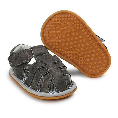 Baby Boy Anti-slip PU Leather Sandals - 0912 - Little Kooma