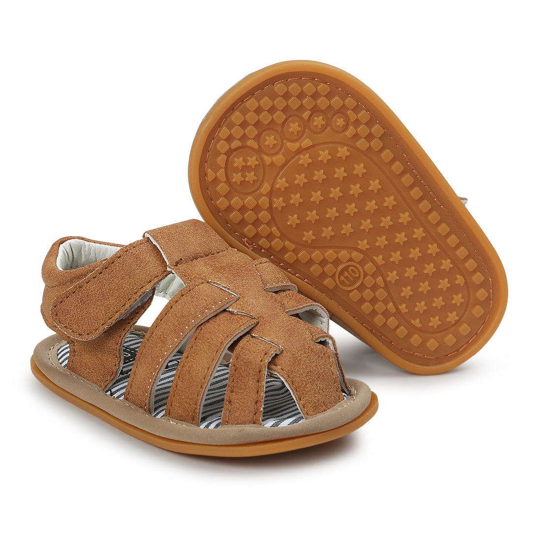 Baby Boy Anti-slip PU Leather Sandals - 0912 - Little Kooma