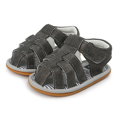 Baby Boy Anti-slip PU Leather Sandals - 0912 - Little Kooma