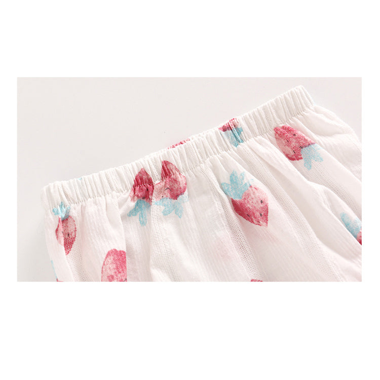 Baby Girl Strawberry Dress n Knicker n Headwrap 3 Piece Set - Little Kooma