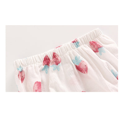 Baby Girl Strawberry Dress n Knicker n Headwrap 3 Piece Set - Little Kooma