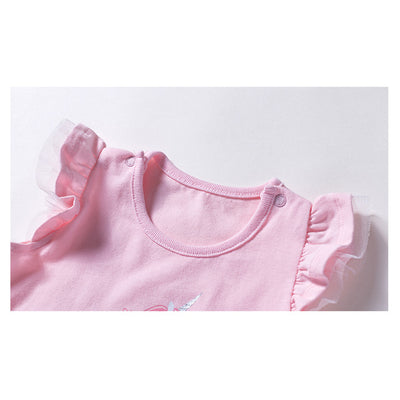 Baby Girl Skirt Romper w Unicorn - Little Kooma