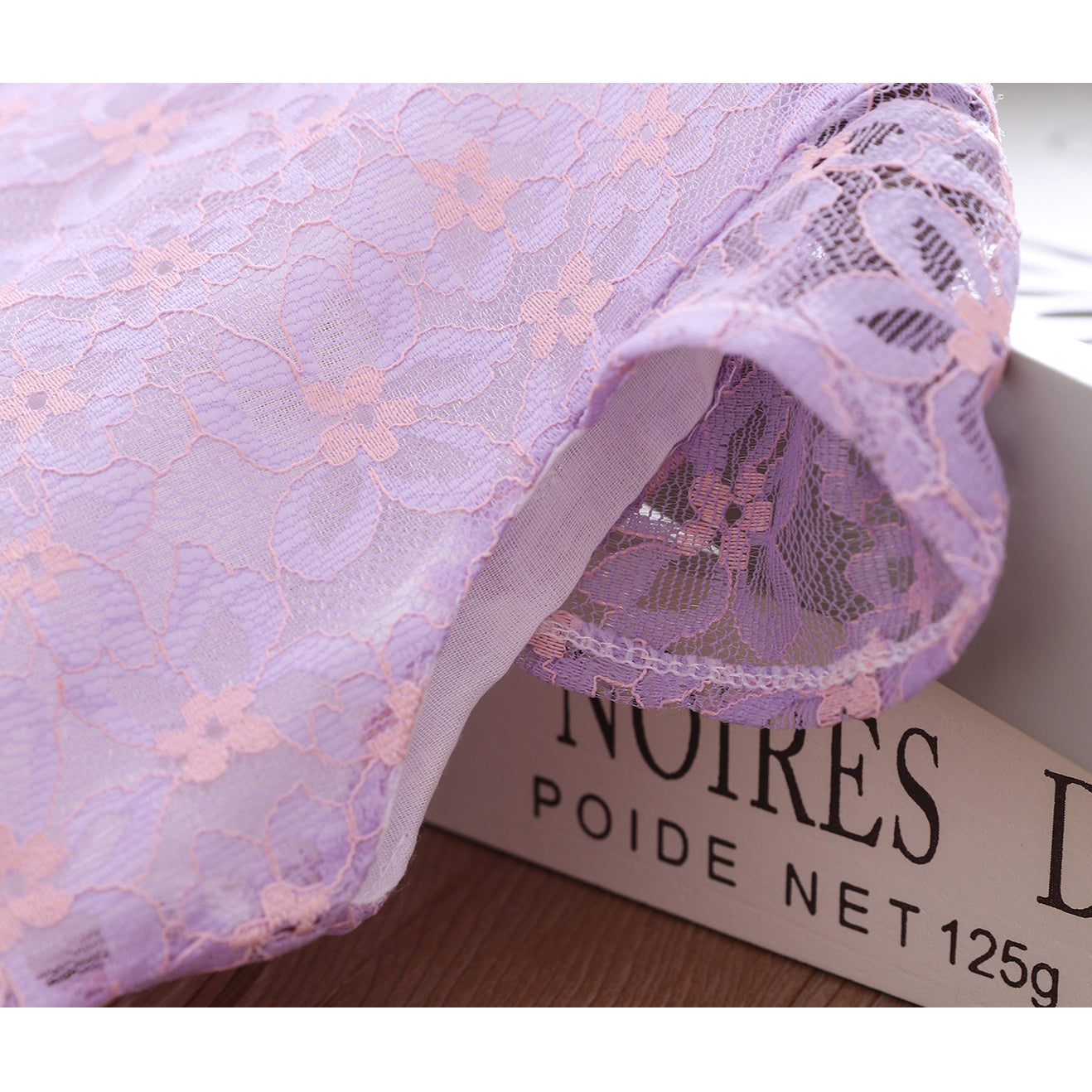 Girls Voile Lace Splicing Cheongsam Dress w Bag - Little Kooma