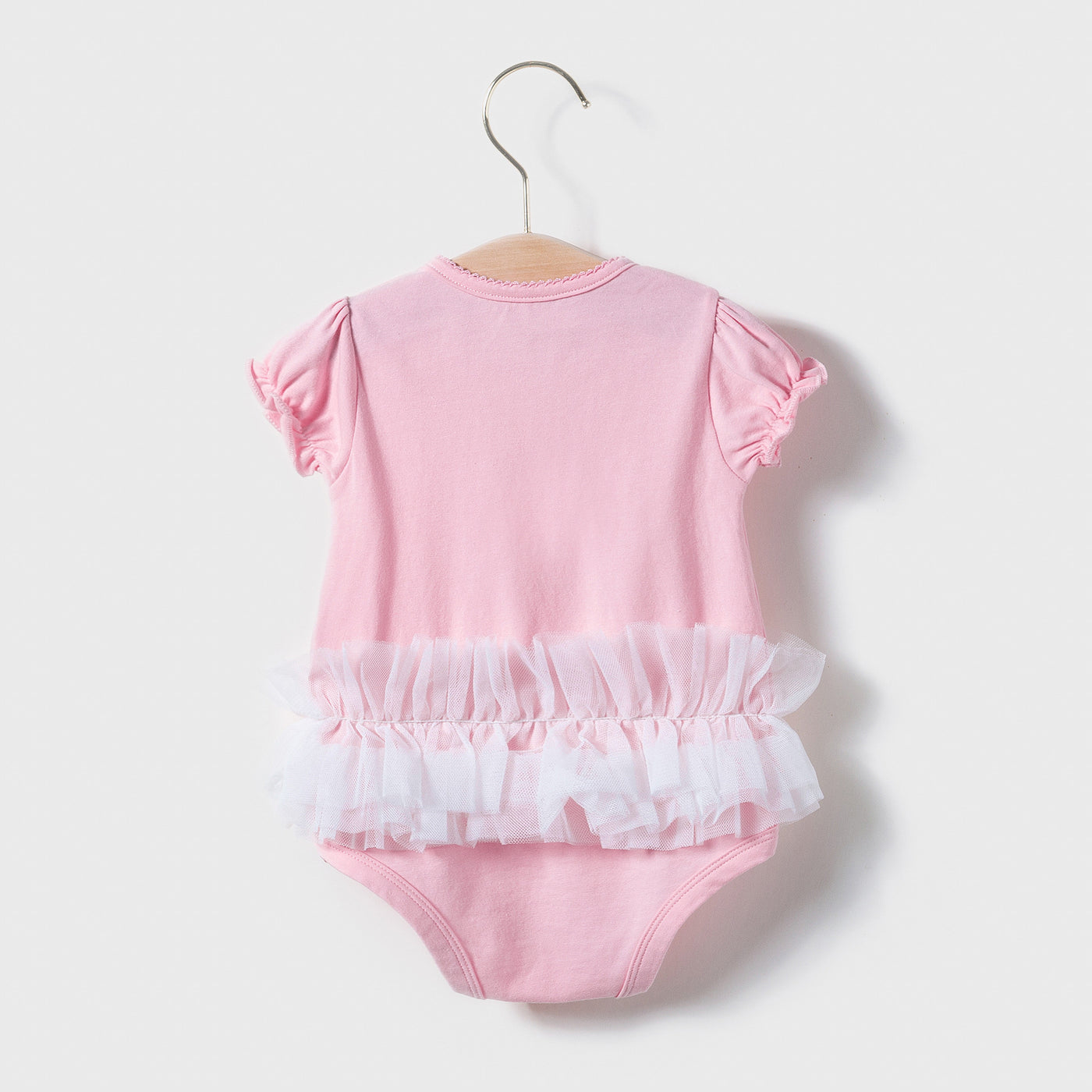 Baby Girl Pink Romper Voile Skirt Big Bowtie - 0611 - Little Kooma