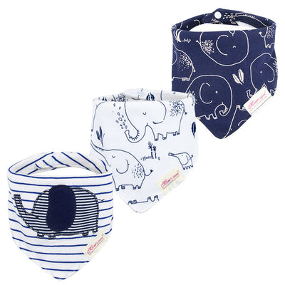 Baby Boy Cotton Towel Bibs 3 Piece Pack - 0719 - Little Kooma