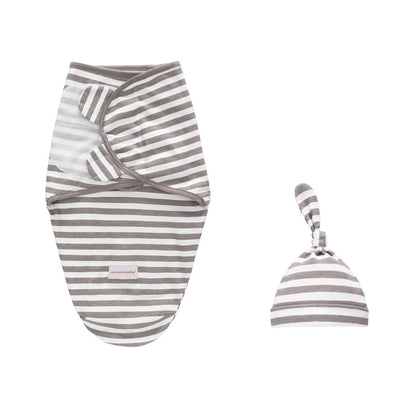 Baby Swaddle n Hat 2 Pack Magic Tape - 0605 - Little Kooma