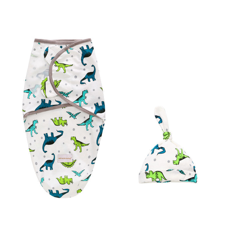 Baby Swaddle n Hat 2 Pack Magic Tape - 0605 - Little Kooma