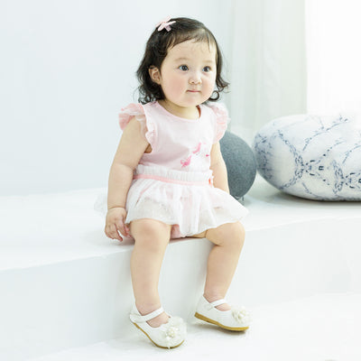 Baby Girl Skirt Romper w Unicorn - Little Kooma